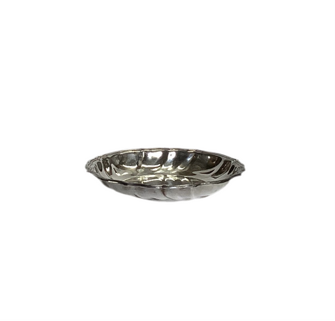 Vintage Silver-Plated Small Round Dish
