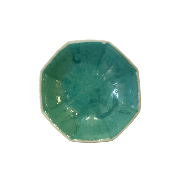 Vintage Chinese Hand-Painted Octagonal Footed Bowl II