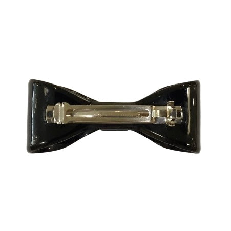 Vintage French Black Bow Tie Hairclip