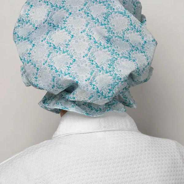 Trellis Aqua Shower Cap