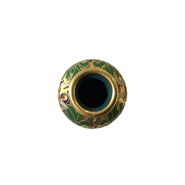 Vintage Cloisonne Mini Enamel Bud Vase