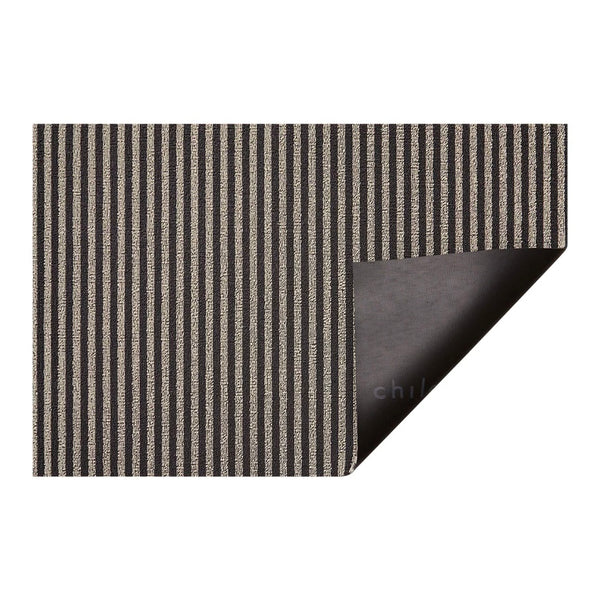 Chilewich Indoor/Outdoor Breton Stripe Shag Floor Mat - Gravel