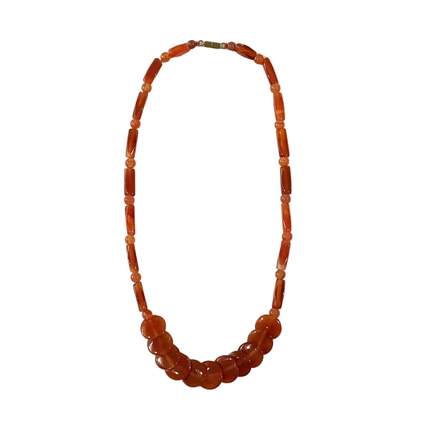 Vintage Agate Beaded Necklace