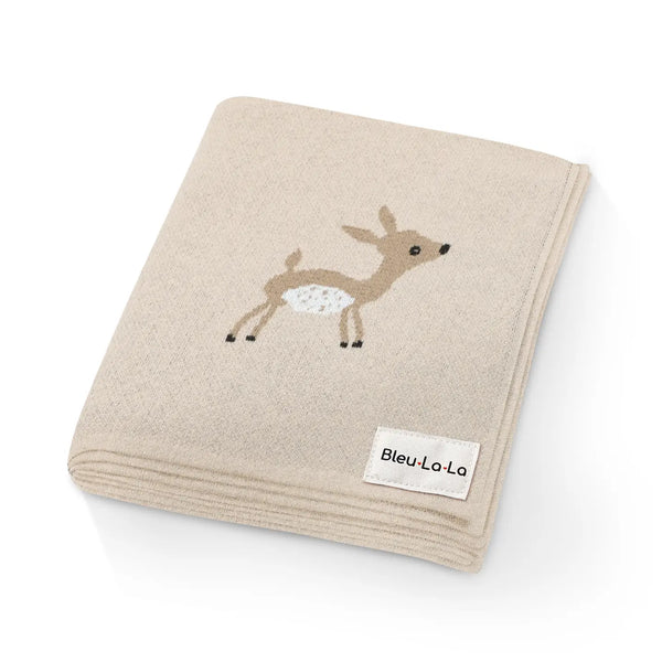 Cotton Receiving Swaddle Baby Blanket - Taupe/Deer