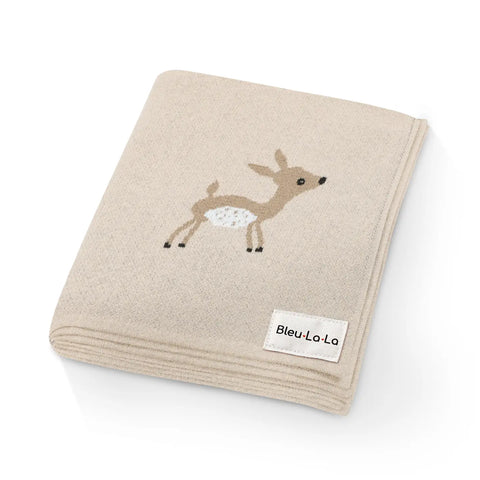 Cotton Receiving Swaddle Baby Blanket - Taupe/Deer