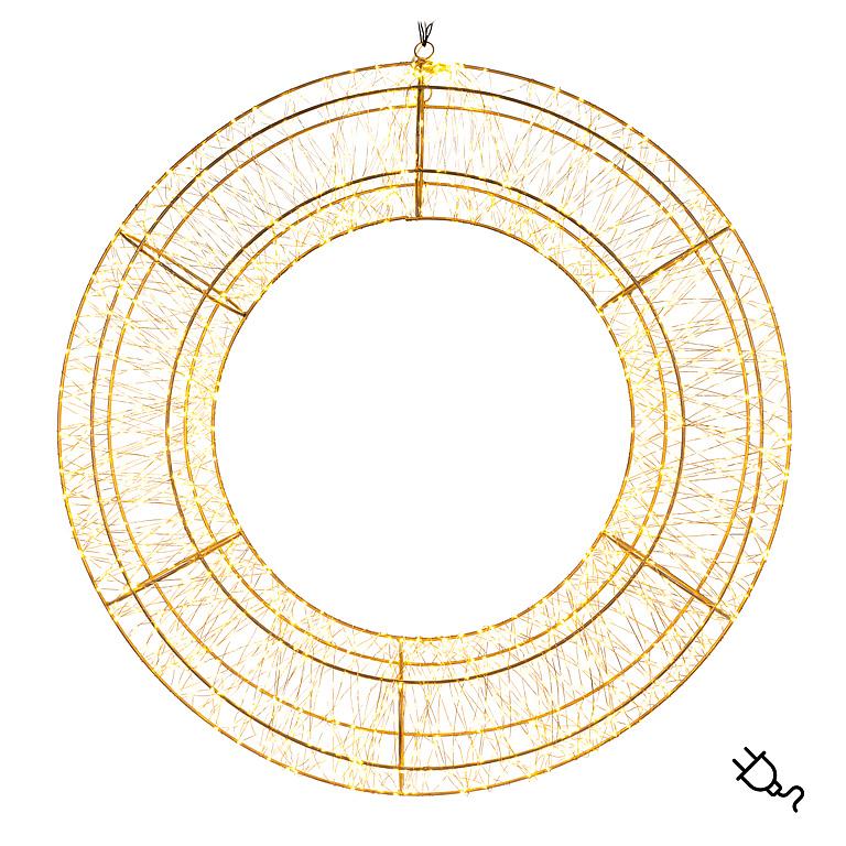 Large Micro LED Wreath