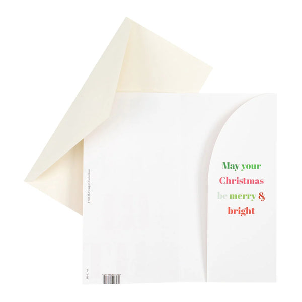 Merry And Bright Foil Money Card