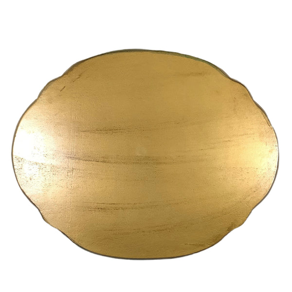 Vintage Gold Florentine Oval Tray