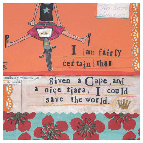 Cape and Tiara Card