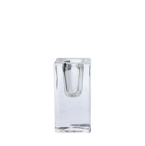 Candle Holder Glass Block Large