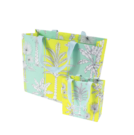 Southern Palms Turquoise/Lime Gift Bags