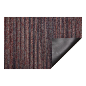 Chilewich Indoor/Outdoor Skinny Stripe Shag Floor Mat - Mulberry