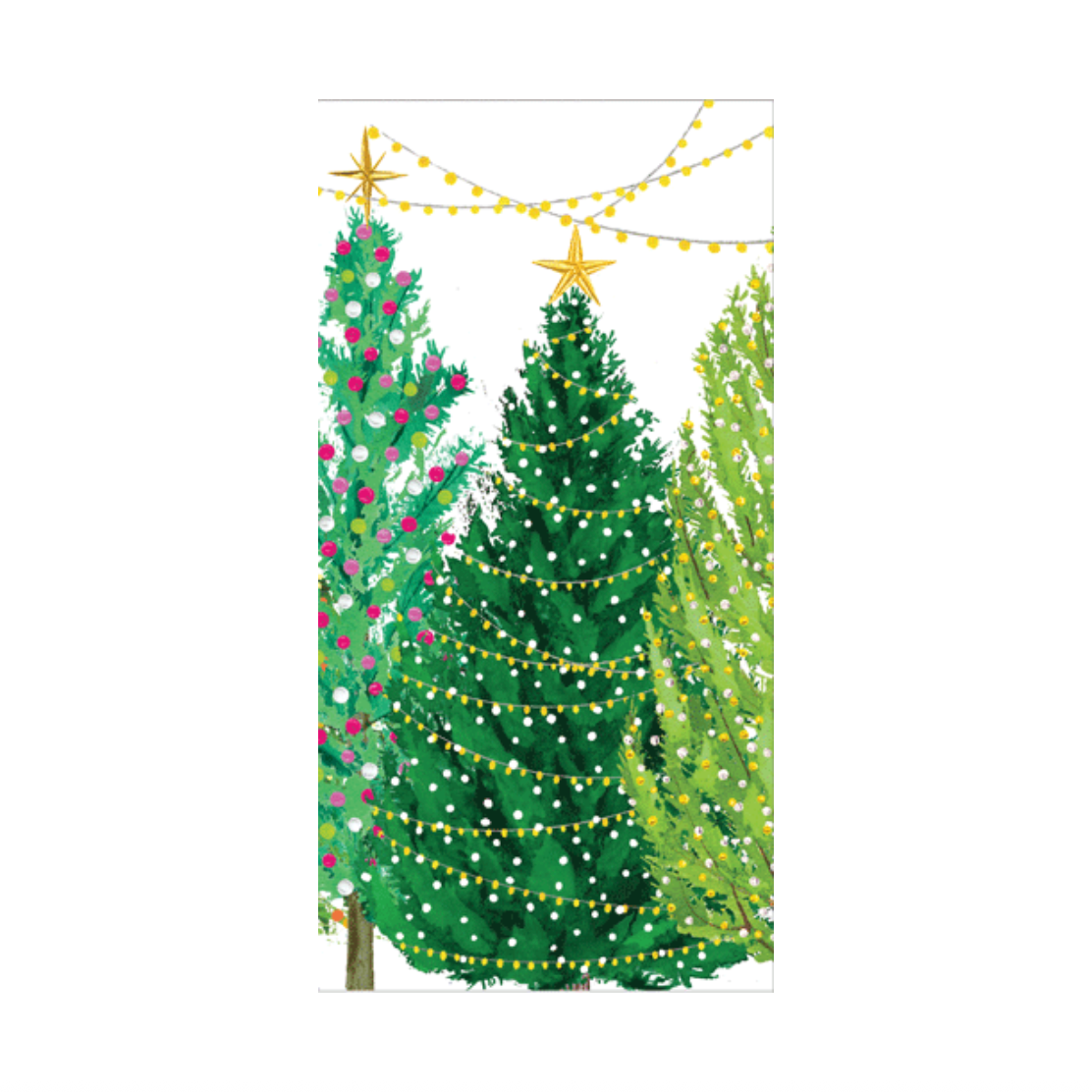 Christmas Trees W/Lights Money Card