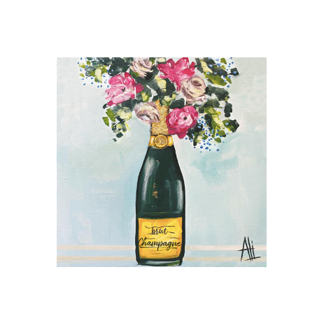 Cocktail Napkins - Champagne Et Fleurs