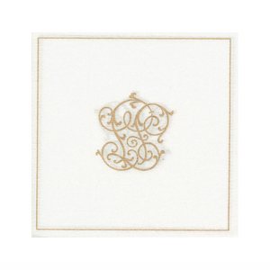 Cocktail Napkins - Françoise Paviot - Chiffres