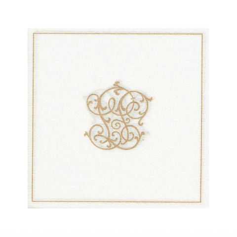 Cocktail Napkins - Françoise Paviot - Chiffres