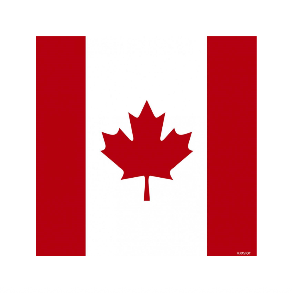 Cocktail Napkins - Françoise Paviot - Canadian Flag