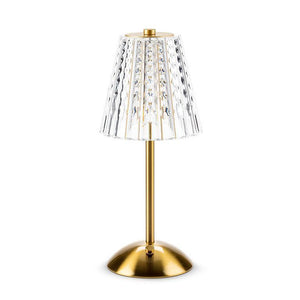 Crystal Shade LED Table Light - Gold