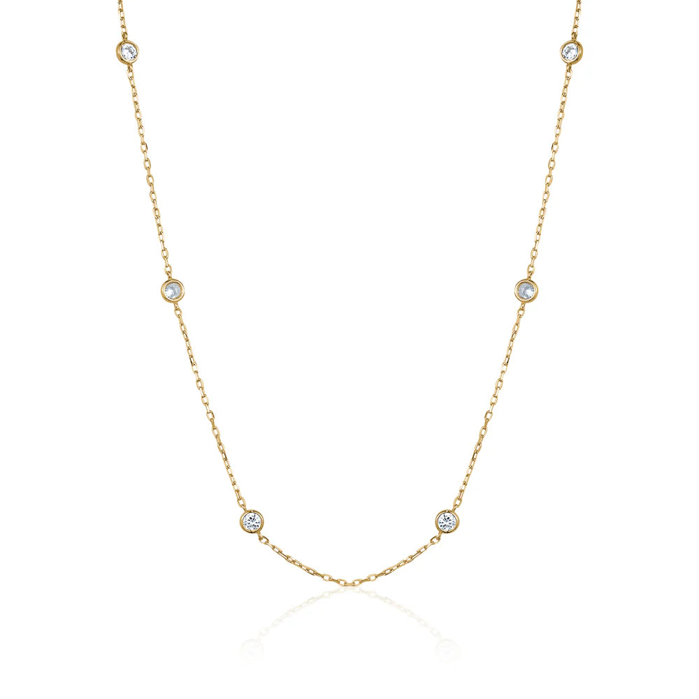 Crystal & Gold Necklace