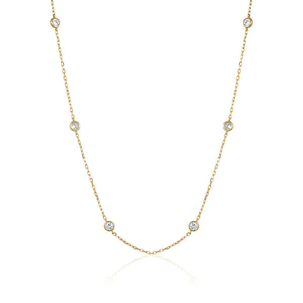 Crystal & Gold Necklace