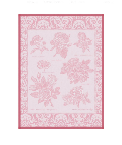 Le Jacquard Francais Tea Towel - Jardin Des Roses Pink