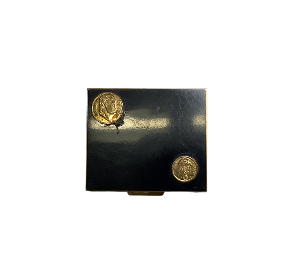 Vintage Brass Coin Box