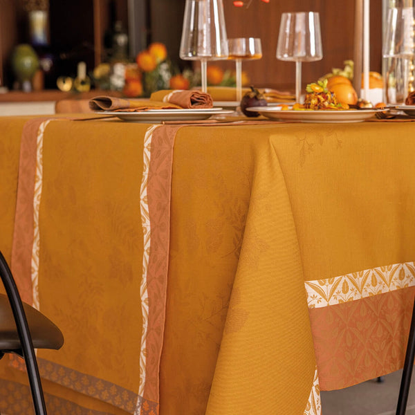 Le Jacquard Francais Runner  - Manor Lane Orange 20” x 59”