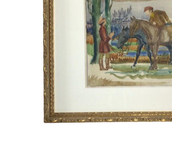 Vintage T. Frank Yorke, British 1930's Watercolour Painting