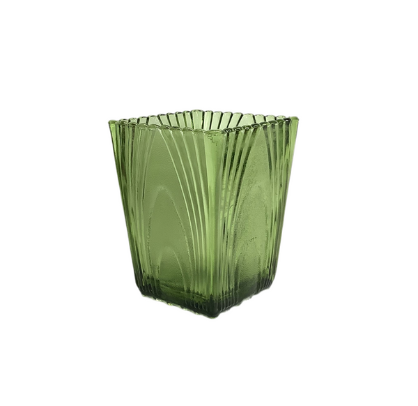 Vintage Green Glass Vase