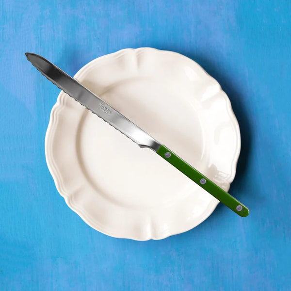 Sabre Bistrot Bread Knife - Dark Green