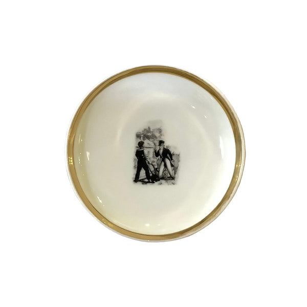 Vintage Gold & White Cup & Saucer