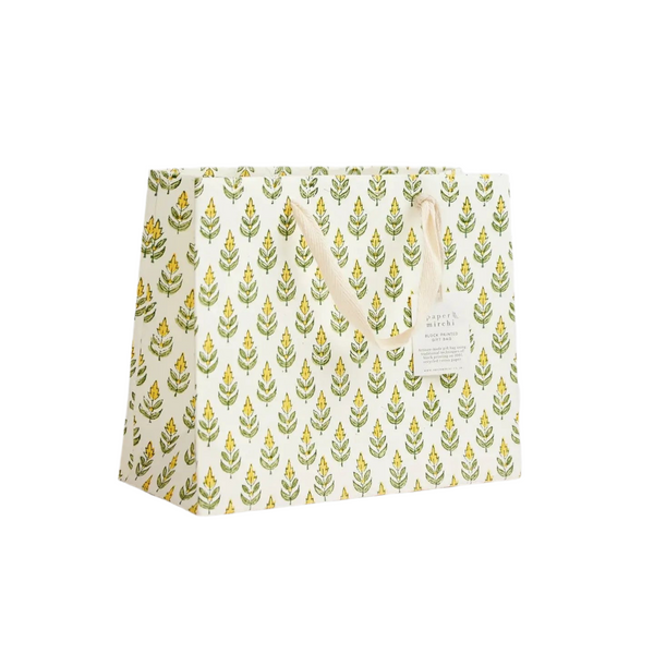 Hand Block Printed Gift Bags - Buti Sunshine