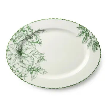 Winter Evergreen Oval Platter