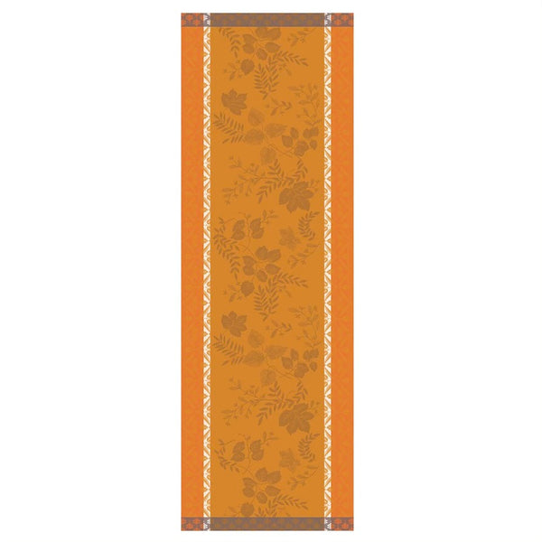 Le Jacquard Francais Runner  - Manor Lane Orange 20” x 59”