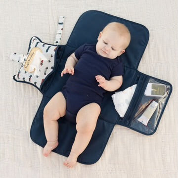 Portable Diaper Changing Pad - Vintage Cars