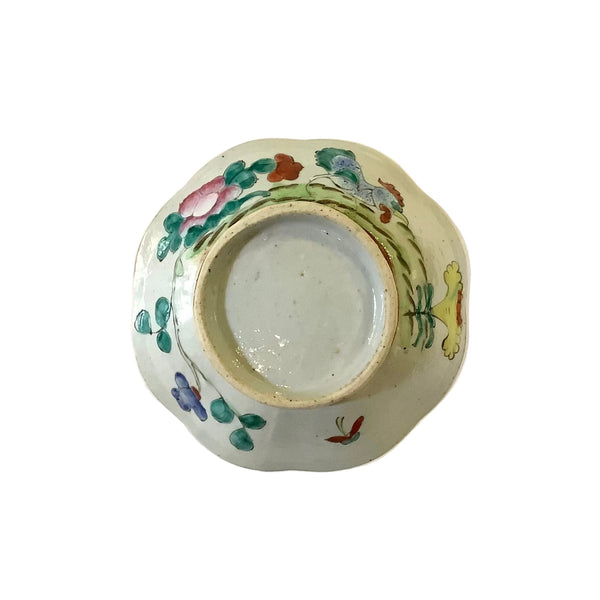 Vintage Chinese Hand-Painted Footed Bowl II