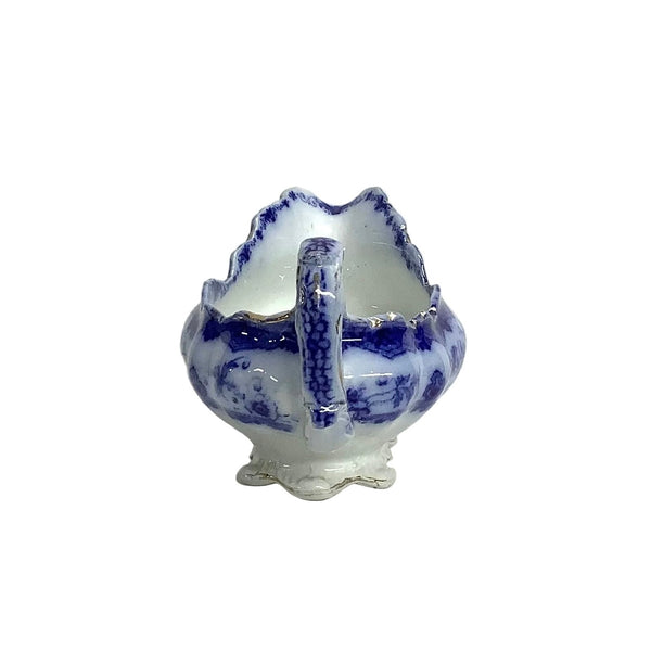 Vintage Flow Blue Gravy Boat
