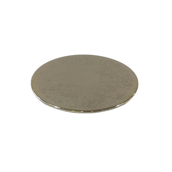 Vintage Silver-Plated Round Trivet