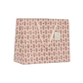 Hand Block Printed Gift Bags - Ditsy Floral Blush