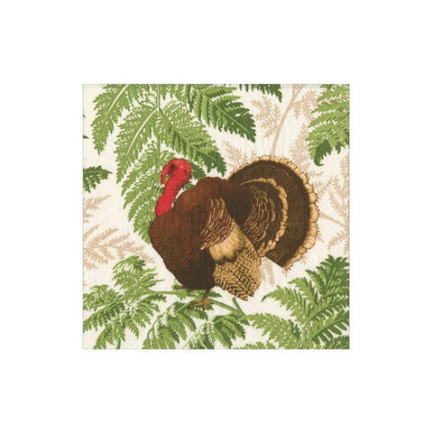 Cocktail Napkins - Turkey Among Ferns