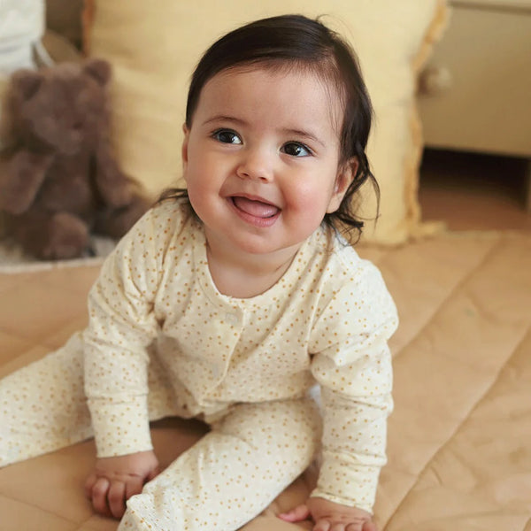 Printed Jersey Sleepsuit - Daisy Meadow