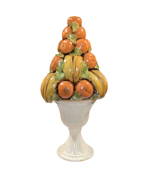 Vintage Banana & Orange Cornucopia