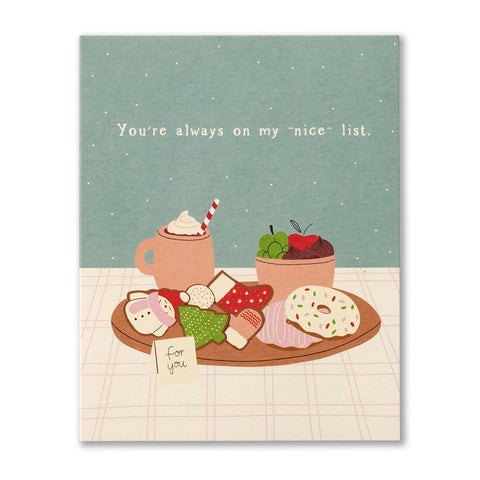 You're Always On My Nice List Card