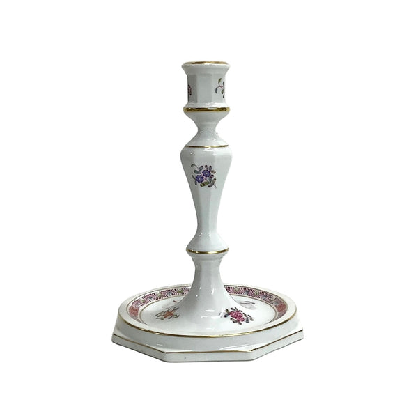 Vintage Herend Chinese Bouquet Multicolor Candlestick