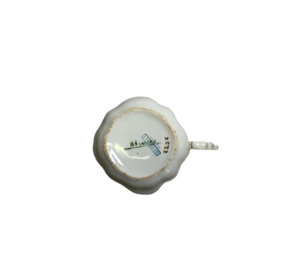 Vintage Genoa Blue & Gold Teacup & Saucer