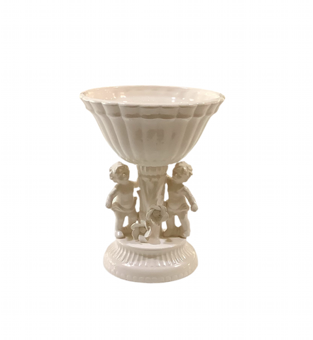 Vintage Footed Cherub Compote