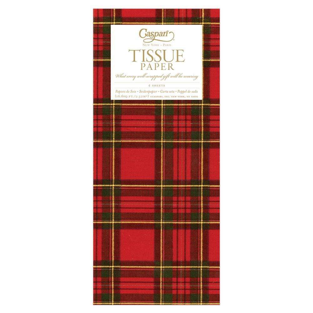 Royal Plaid Tissue Paper