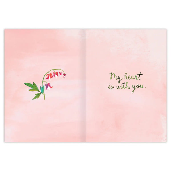 Bleeding Hearts Sympathy Card