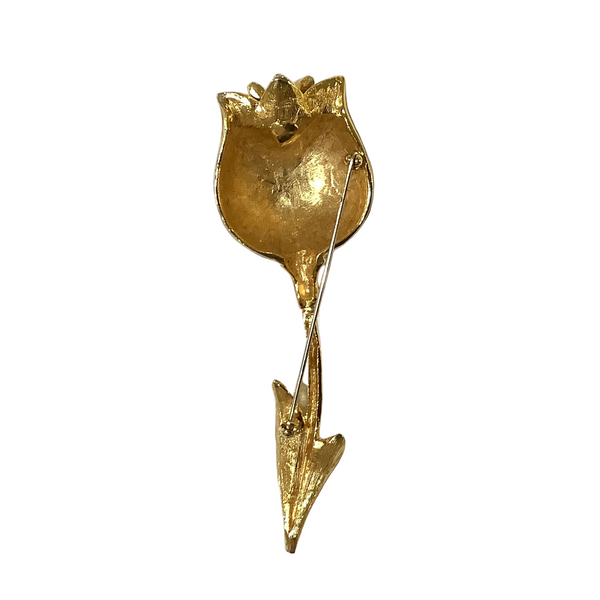 Vintage Tulip Stem Brooch