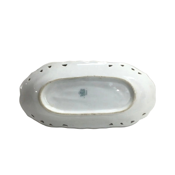 Vintage Schumann Bavaria Floral Oval Dish